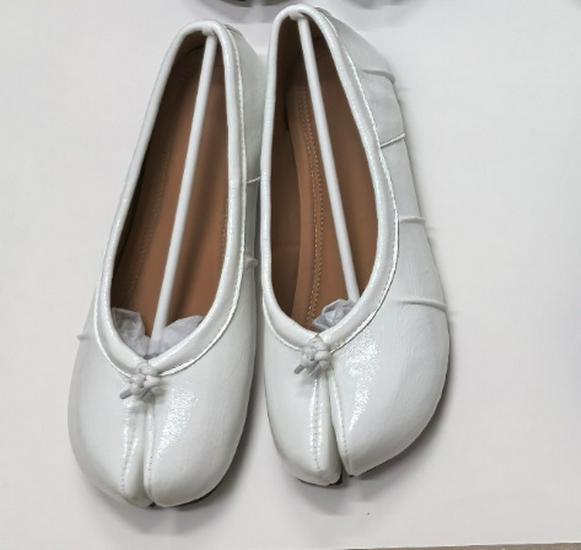 Sapatilhas Mary Jane Femininas de Pele com Solado Macio e Dedos Separados - Sapatos Baixos de Couro Confortáveis