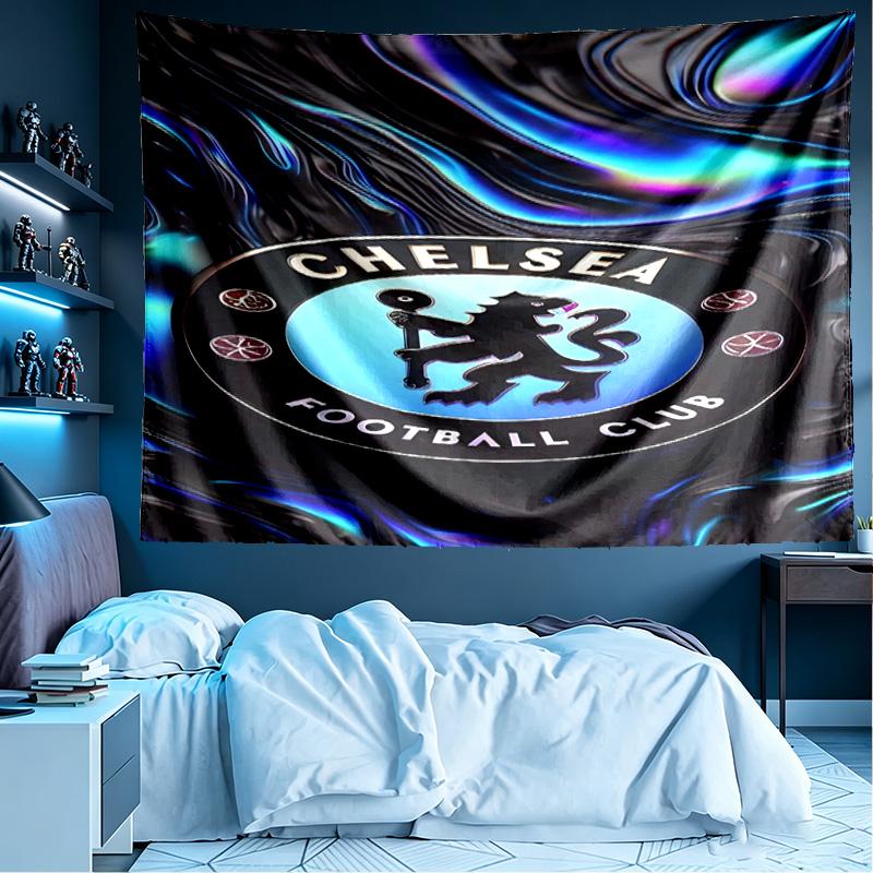 football club F.C Print Tapestry, Lightweight Wall Hanging, for Bedroom, Dorm, Living Room, Home Art Decor - Birthday Christmas Gift for Friends