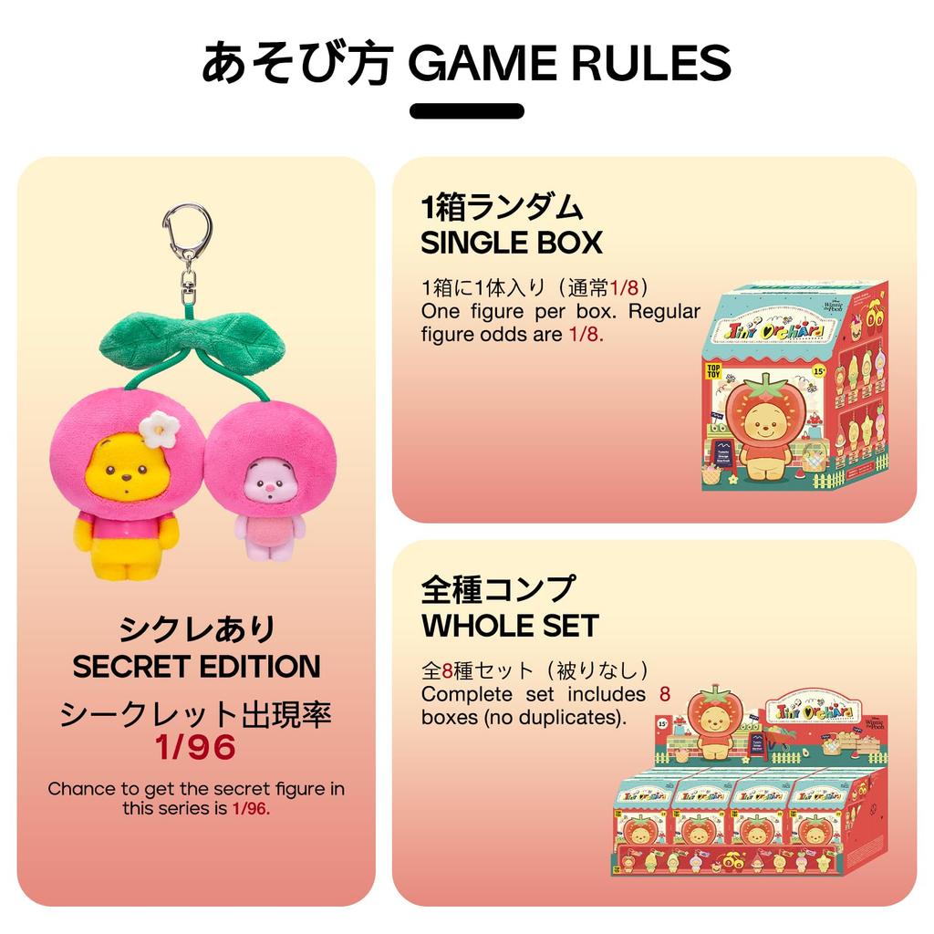 TOP SPIELZEUG Disney Winnie Puuh Plüsch Anhänger Serie Gachapon Blind Box Figur Plastikmodell Premium Weich-Vinyl Spielzeug Geburtstagsgeschenk Winnie Puuh