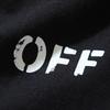 Off-White 2025 Summer New OW Dissolved Zebra Stripe Printed Short Sleeved T-shirt for Men and Women