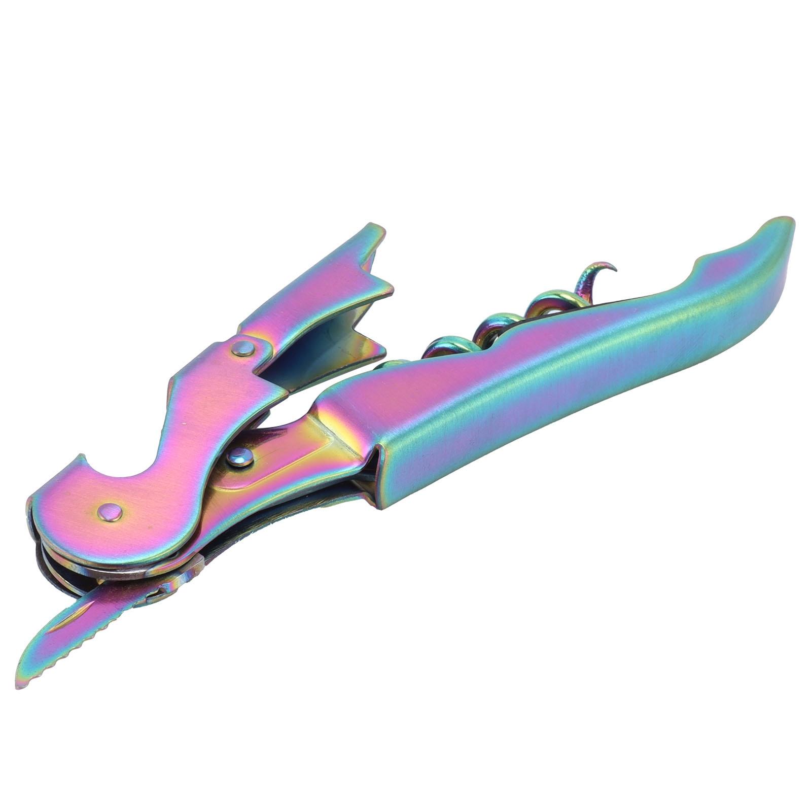 

Sea Horse Corkscrew Wine Tool Bottle Opener Knife Stainless Steel Hippocampus Can Opener Double Hinged Corkscrew