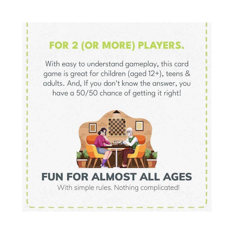 Jogo de Cartas Edição Mais ou Menos Original: Quão Bom é o Seu Julgamento? 2 Jogadores ou Mais | Adultos, Adolescentes e Crianças |