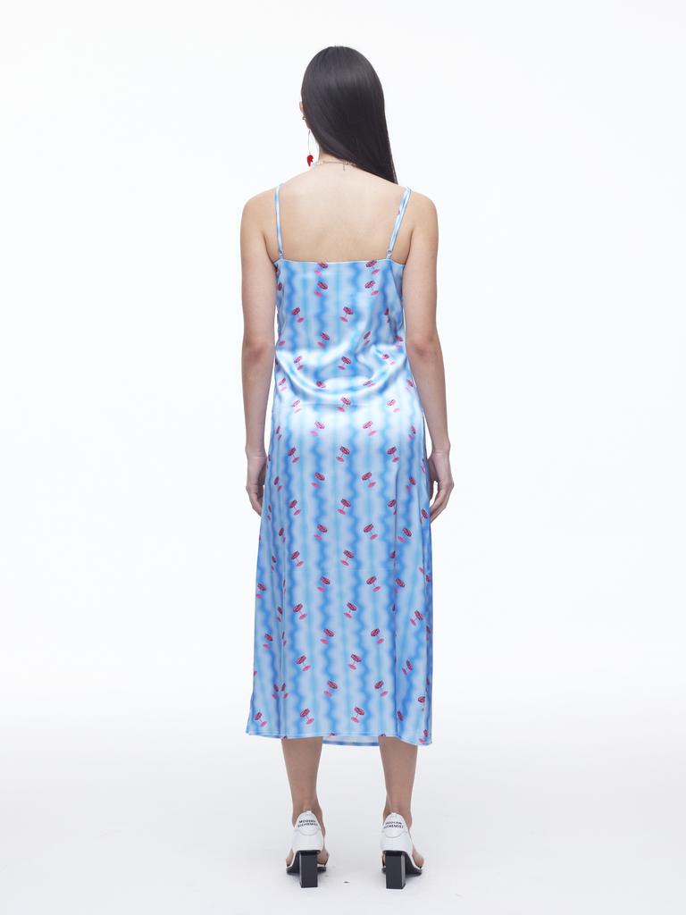 Dilettantism Cocktail Shirred Long Dress