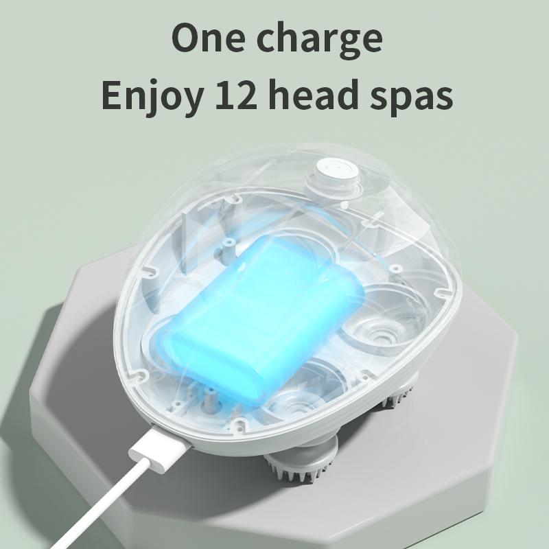 Elektrisches Tiefenkopfhautmassagegerät Kopfreinigungs-Massagegerät Auch für Haustiere geeignet Massagegerät Waschbar und USB Tragbares Kopfmassagegerät