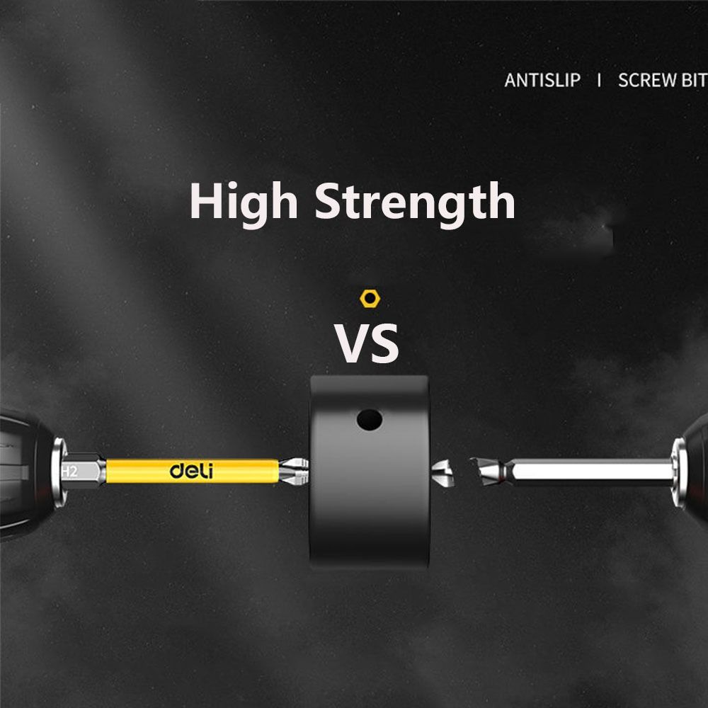 10/6pcs High Hardness Cross Screwdriver Bit Non-slip PH2 Screwdriver Set Impact Drill Bit