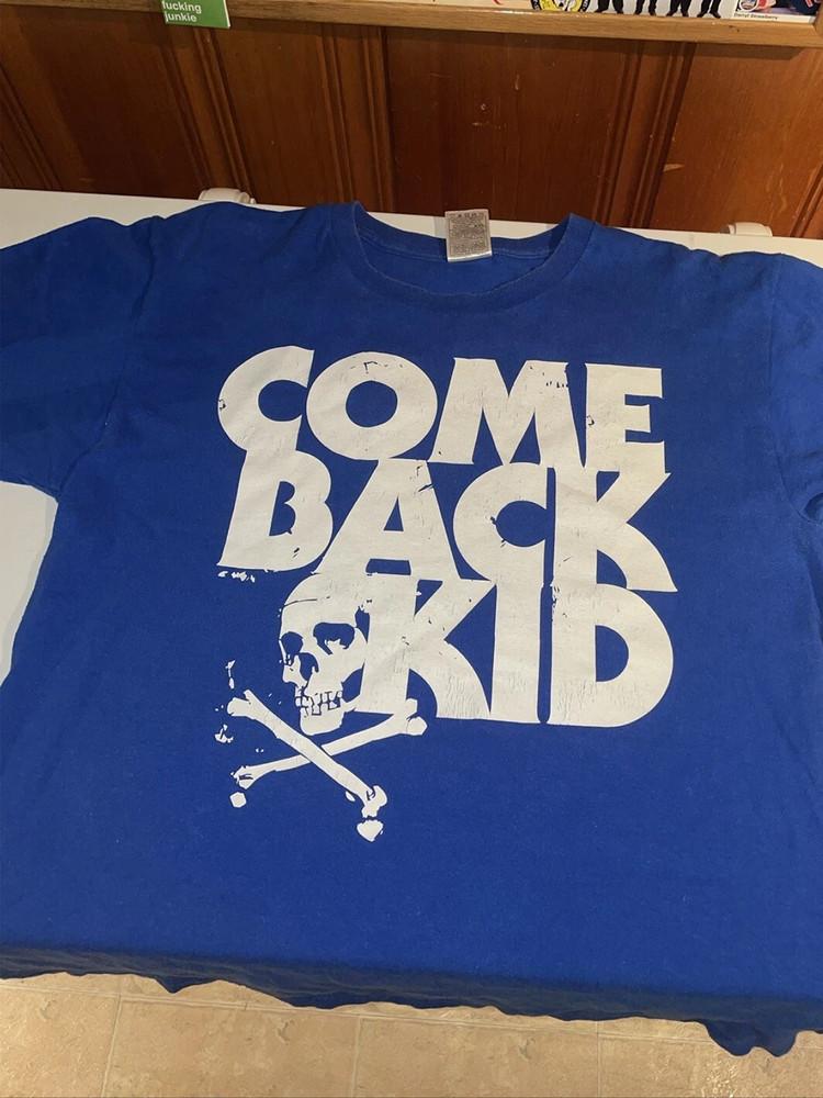 

Comeback Kid Blue Skull Skeleton Crossbones T Shirt Full Size S-4XL 3XL
