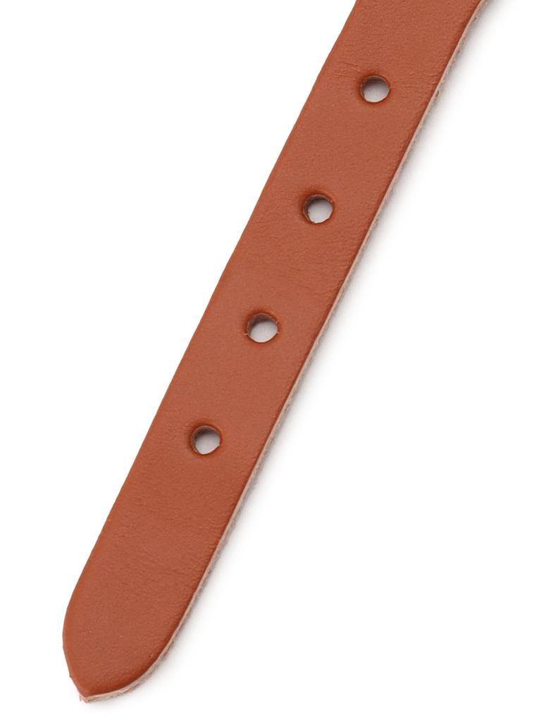 Genuine Brown [IL BISONTE] Bracelet, Leather, Leather, Cowhide, Women's, Men's, Unisex, Tanned,