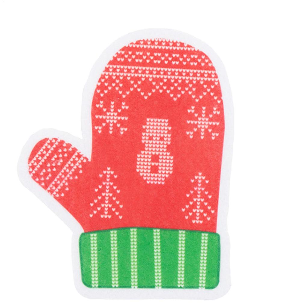 Household Cleaning Sponges Kitchen Cleaning Sponge Christmas Snow Dishwashing Cleaner Dish Cleaning Sponges for Pan Pot Bakeware