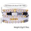 """WWJD"" Buchstaben Polymer Clay Perlen Armband Set": Europäischer/Amerikanischer Stil, 10er-Set Dankbarkeits-Glaubensarmbänder.