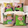 Cartoon C-ClarenceS Pillow Cover Sofa Cushion Cover Home Room Decoration Children Gift