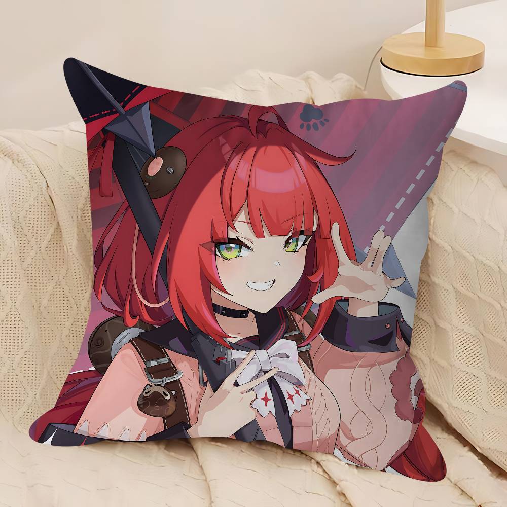 

U-Ukinami Y-Yuzuha Pillow Covers Cartoon Sofa Decorative Home Double-sided Printing Short Plush Cute Cushion Cover 12x12Inch