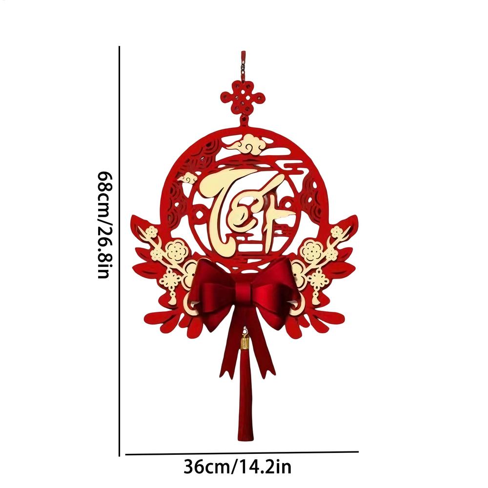 2026 Vietnamese Decoraties Muur Couplets Decoraties Festival Hangers met Kwast voor Huis Woonkamer Festival Evenementen