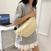Lässige Sport Damen Nyl Schultertaschen Student Tragbar Damen Umhängetasche Brusttasche Einfarbig Femlae Hüfttaschen Geldbörse