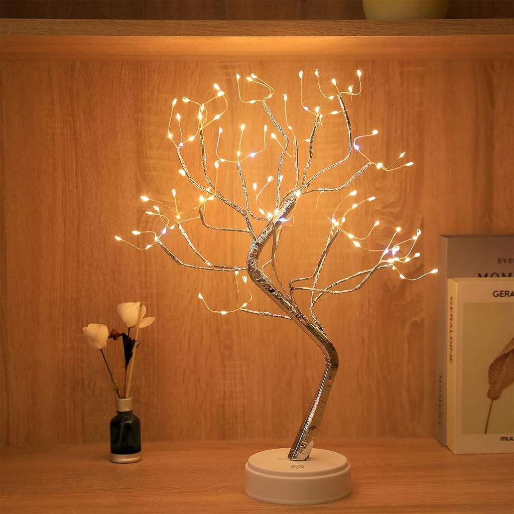 Tabletop Bonsai Tree Lights, DIY LED Artificial Tree Lamp, Battery/USB Operated Night Light for Room Decor, Home Decor, Bedroom, Wedding