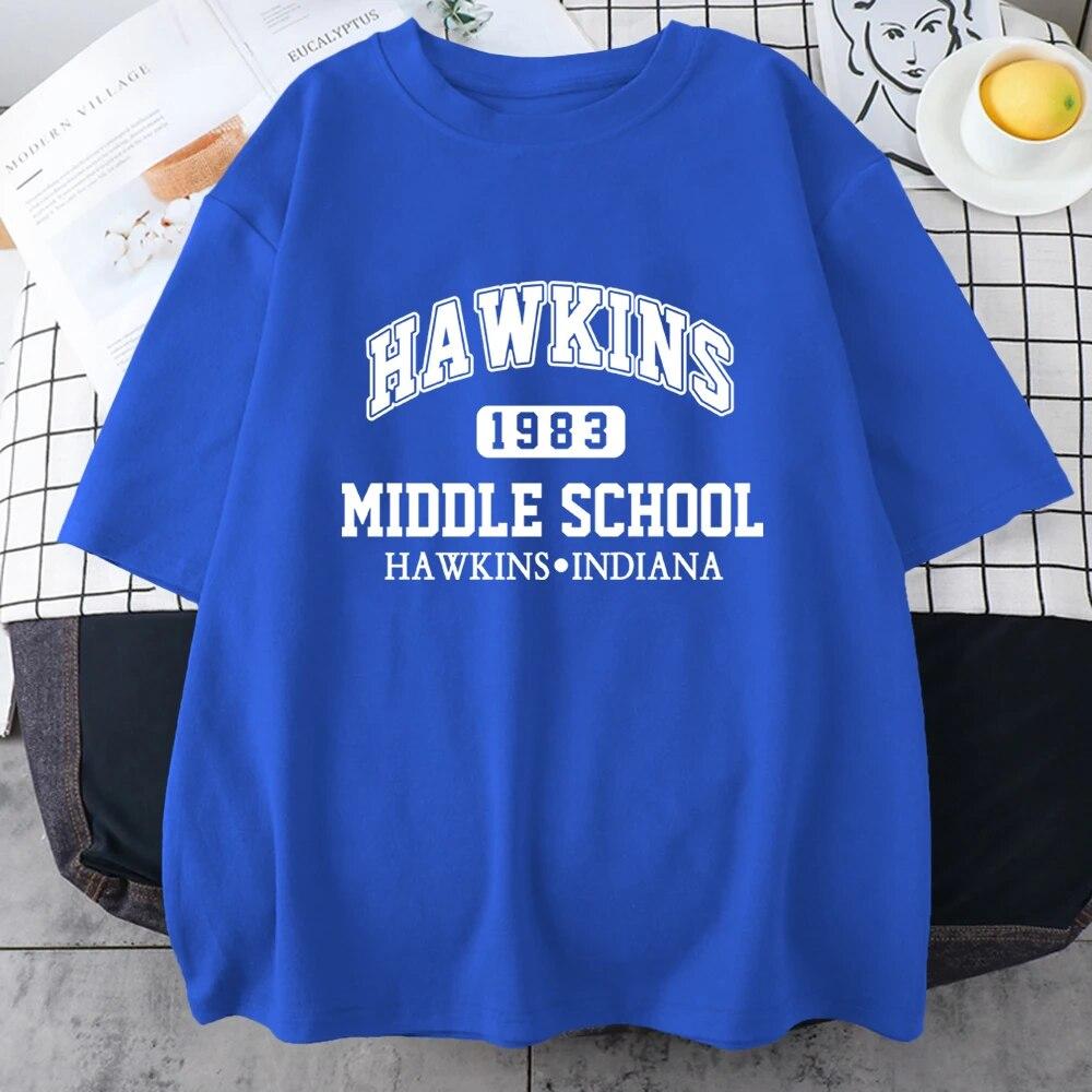 Hot Sale Brand 1983 Print Cotton Short Sleeve For Unisex Vintage Street Hip Hop Tops Oversize Breathable T-Shirts Mans Tee Clothing