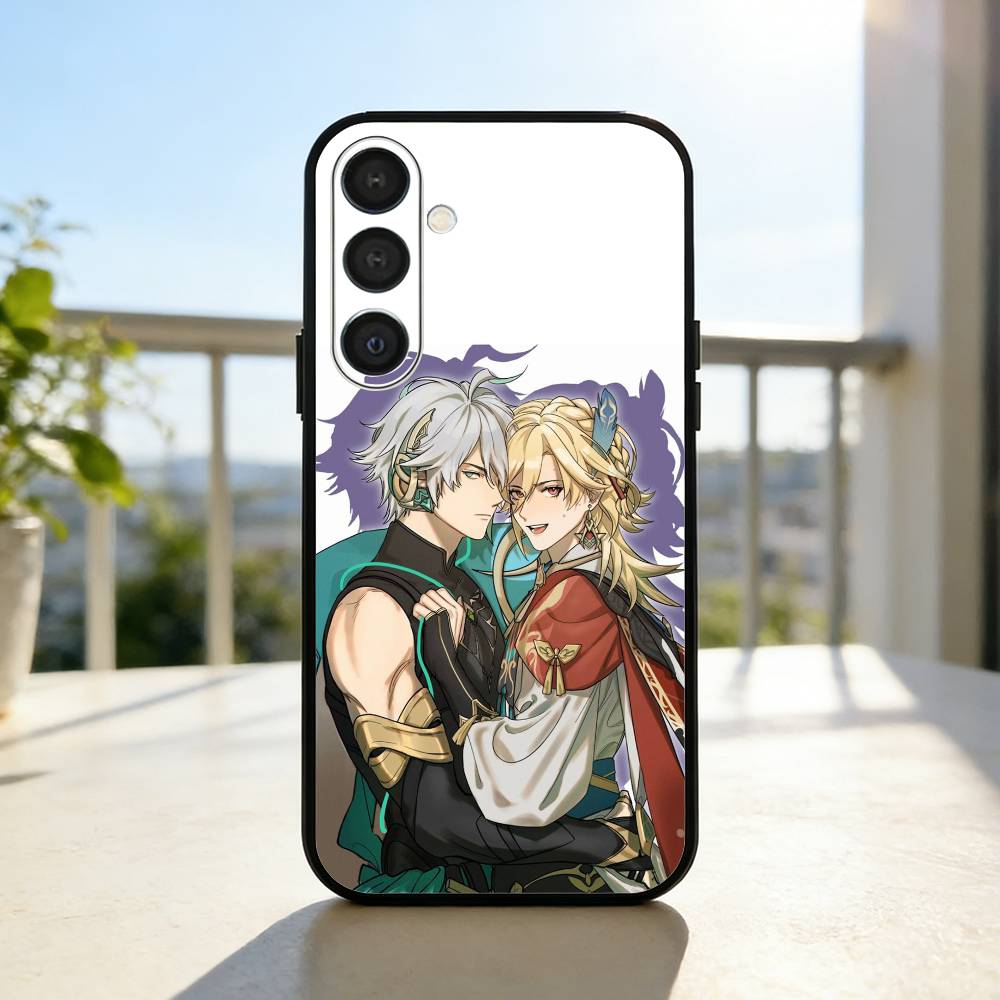 G-Genshin A-Alhaitham Phone Case For Samsung A73,72,71,53,52,51,22,91,80, Soft Black Cover