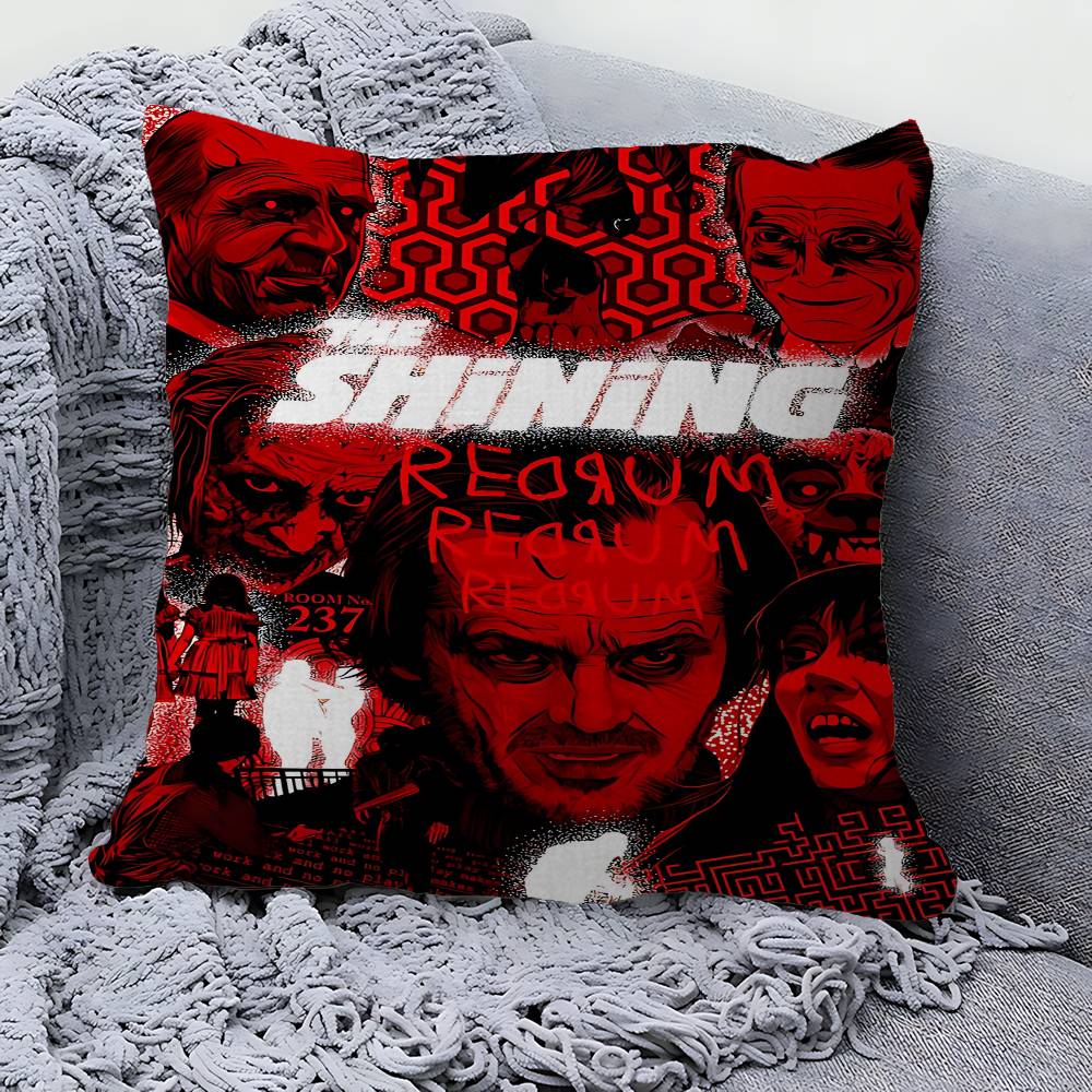 Horror Movie The Shining Pillow Covers Cartoon Sofa Decorative Home Double-sided Printing Short Plush Cute Cushion Cover