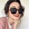 Fashion Cat Eye Sunglasses Woman Retro Brand Designer Sun Glasses Female Big Frame Vintage Black Mirror  Feminino