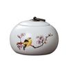 Ceramic Tea Caddy Souvenir: Small Moisture-Proof Jar for Pu-erh & White Tea, Ideal Gift with Logo