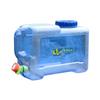 Outdoor 12L Thicken Plastic Water Tank Portable Tote Bucket Water Carrier with Water Faucet