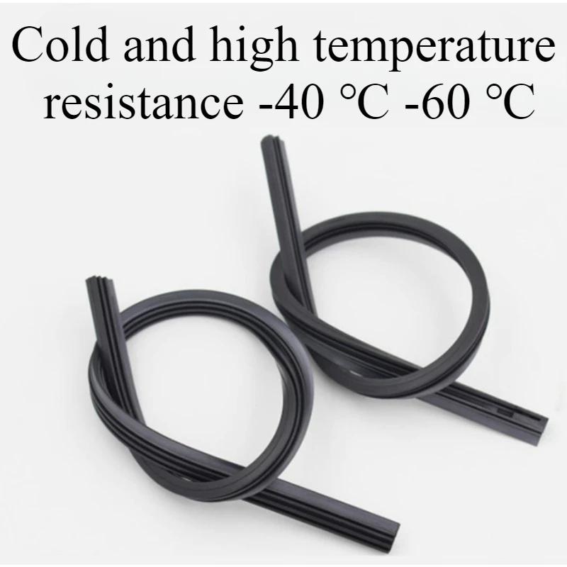 18inch 16inch Car Wiper Rubber Strip 28inch Rubber Integrated Boneless Wiper Blade 24inch 20inch Wiper Strip Replacement 2pcs