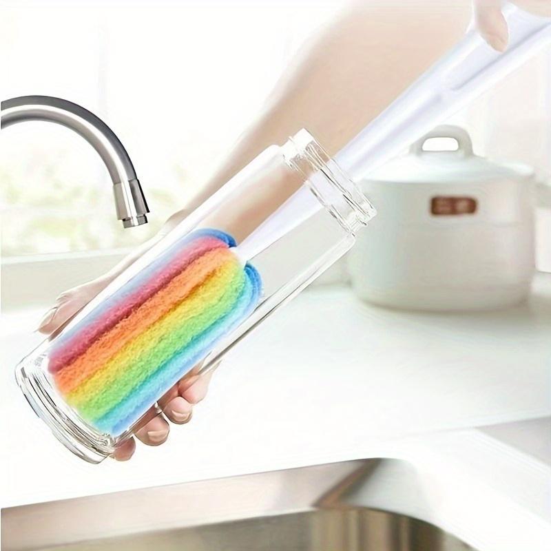 Rainbow Multipurpose Cleaning Brushes with Comfortable Grip Easy To Use Scrubber for Kitchen Living Room Bedroom Glass Furniture