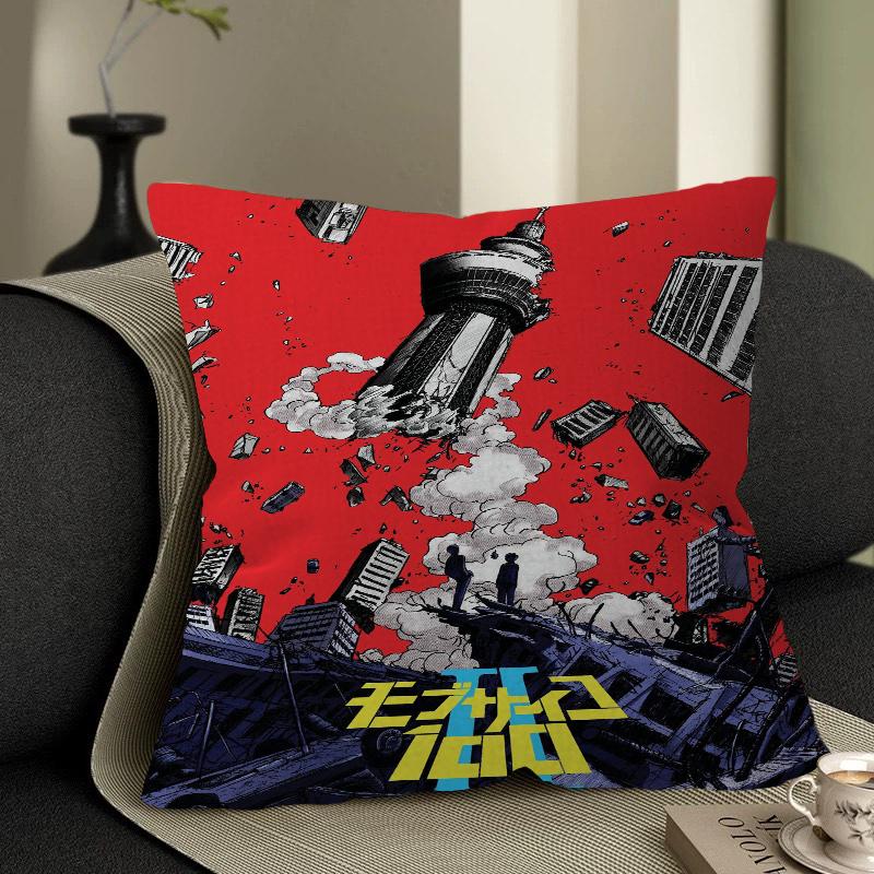 Mob Psycho 100 Personalisierte Kissenstaubabdeckung Schlafzimmer Kinder Party Dekoration Kissenbezug Geburtstag Kindergeschenk