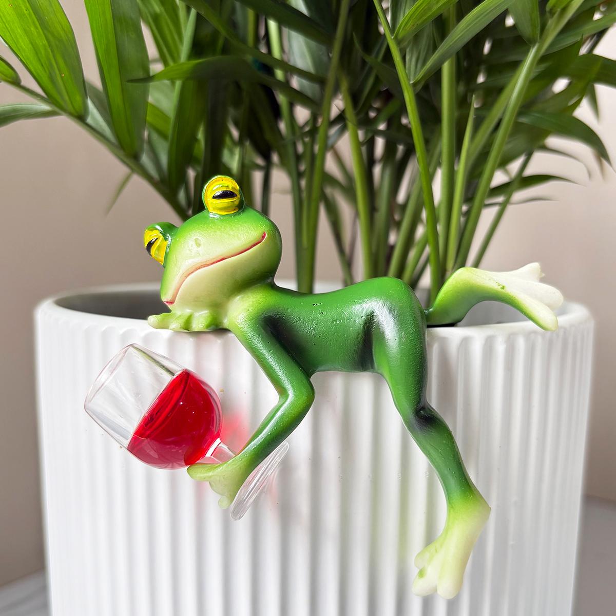 

1Pc Resin Frog Statue Bonsai Accessories, Animal Decoration, Suitable for Lawn Backyard and Garden/Flower Pot Decoration/Home Decor