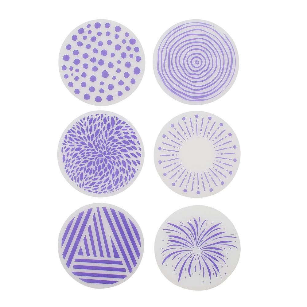 Sada silikonových podložek na kávové podložky kulaté 9,8 cm Protiskluzová izolační podložka pod podložku na čaj