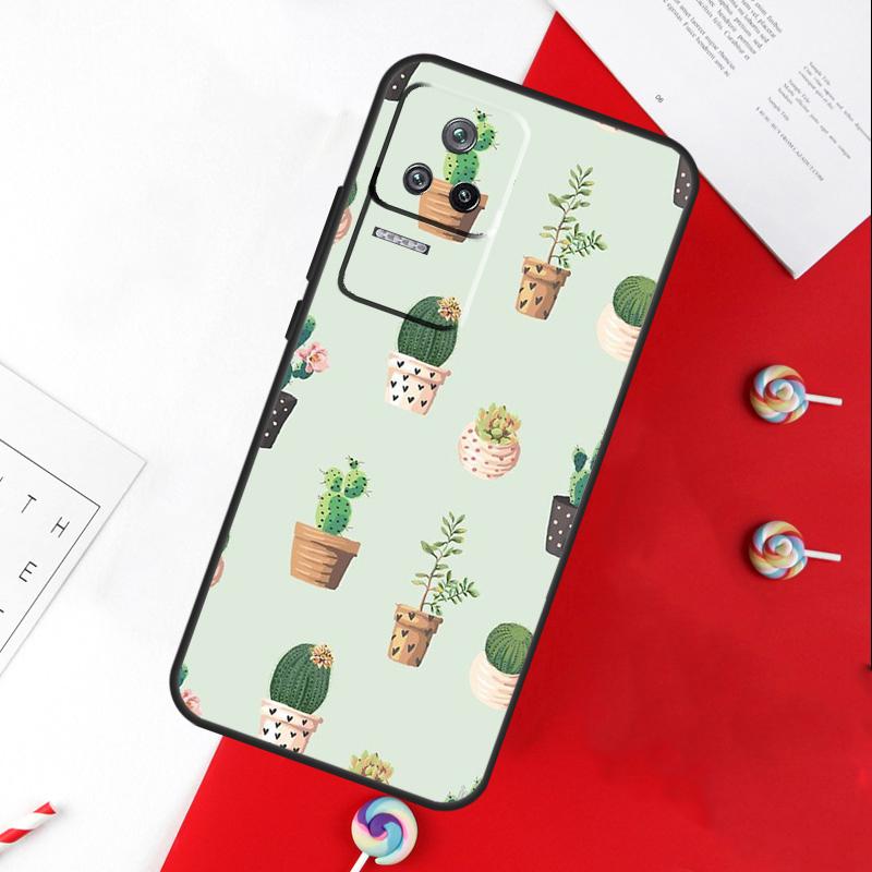 CACTUS BANANA RETRO VINTAGE SUMMER Cover For Xiaomi 14 Ultra 15 13 11T 12T 13T 14T Pro POCO X7 Pro X3 X5 X6 M6 F5 F6 Pro Case