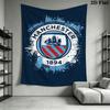 Manchester Football Club Crest Threepiece Set 1 Duvet Cover 2 Pillowcase Without Core Soft And Comfortable Bedding Set