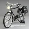 1:10 Scale Retro Alloy Diecast Bicycle Premium Model Finger Mountain Bike With Light Toy Kid Gift Decoration Ornament
