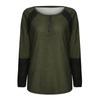 Fashion Womens Tops Casual V Neck Tunic Tops Striped Button Pullover Sweatshirt  Casual T-shirt Top
