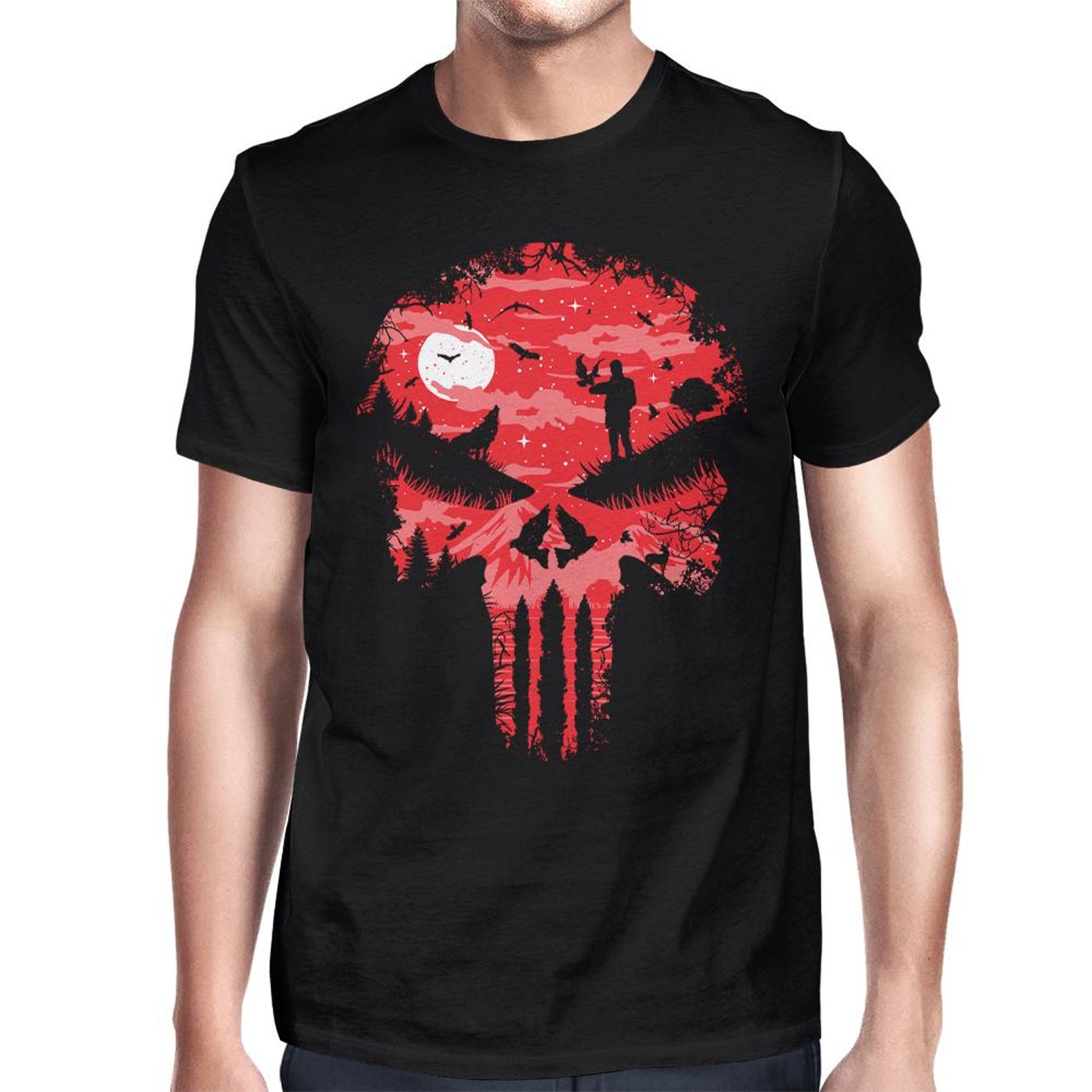 Punisher Skull Art T-Shirt, Men s and Women s Sizes 4XL