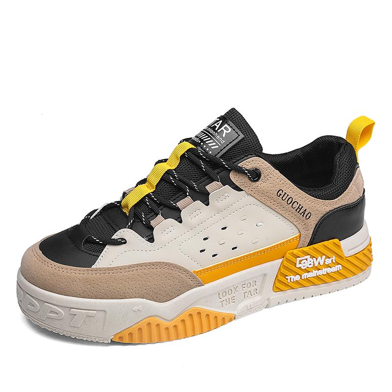 

Обувь для скейтбординга на платформе для улицы, мужская оригинальная желтая, мужская обувь для скейтбординга, модный дизайн, повседневные кроссовки для мужчин, zapatillas de hombre 39