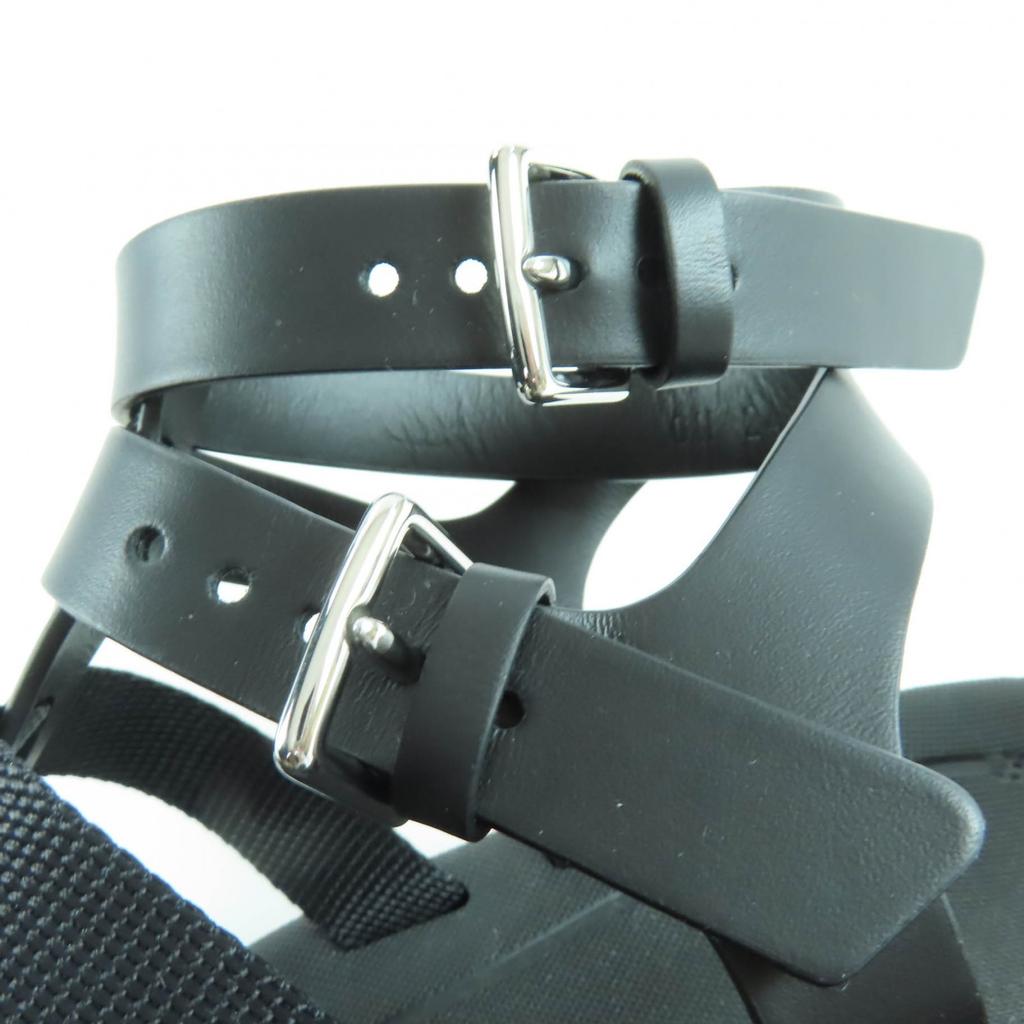 Pristine HERMES Sandals Jupiter Gladiator black Women 37 Used