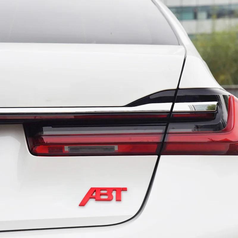Car Front Grille Badge Trunk Sticker Side Letters Badge for Volkswagen ABT Sagitar Golf Polo Passat Tiguan Touareg Jetta Lavida