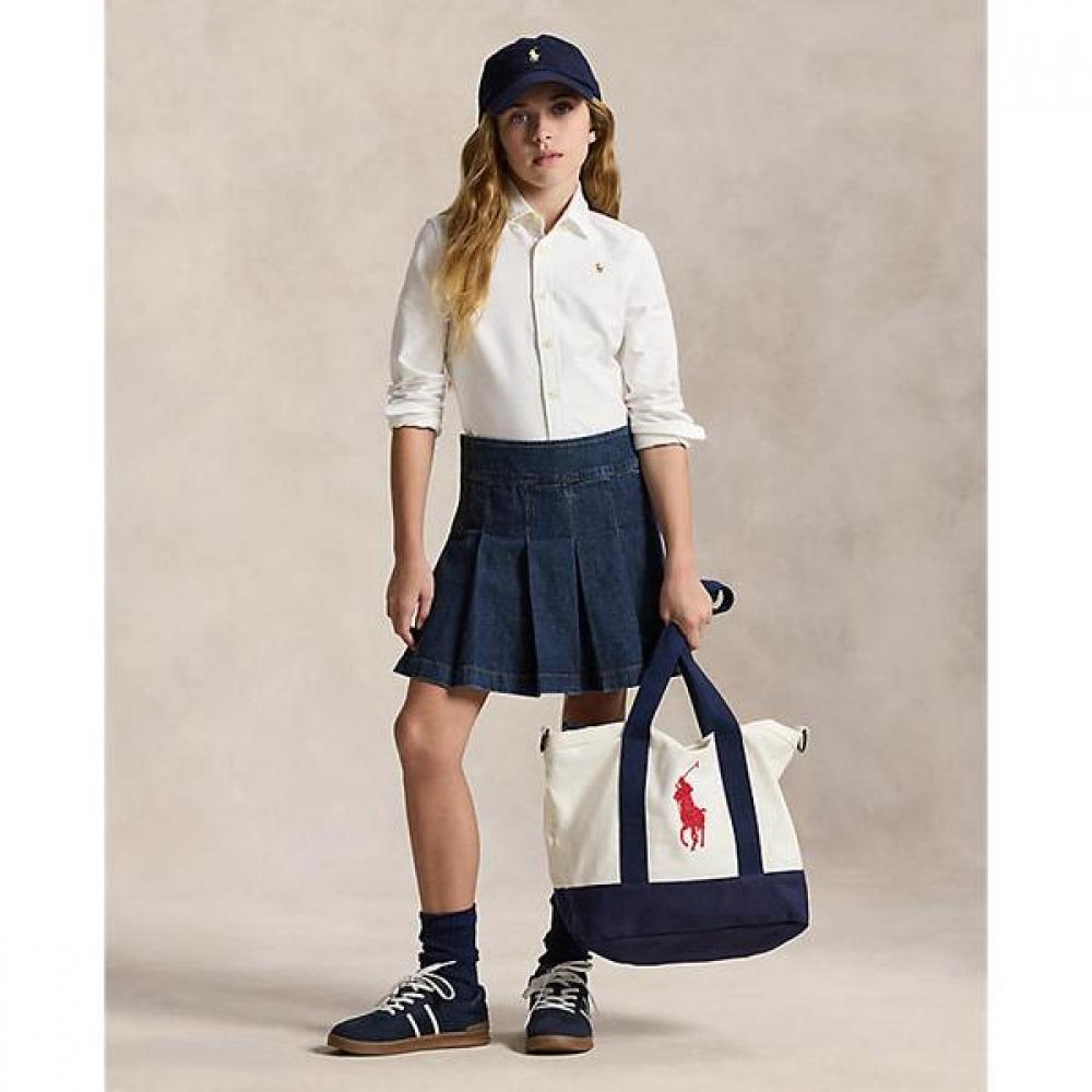 Polo Ralph Lauren Kids Girls Cotton Oxford Shirt 7 16