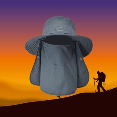 Unisex Quick-Dry Sun Hat with Face Cover – Summer Outdoor Breathable Protection for Fishing