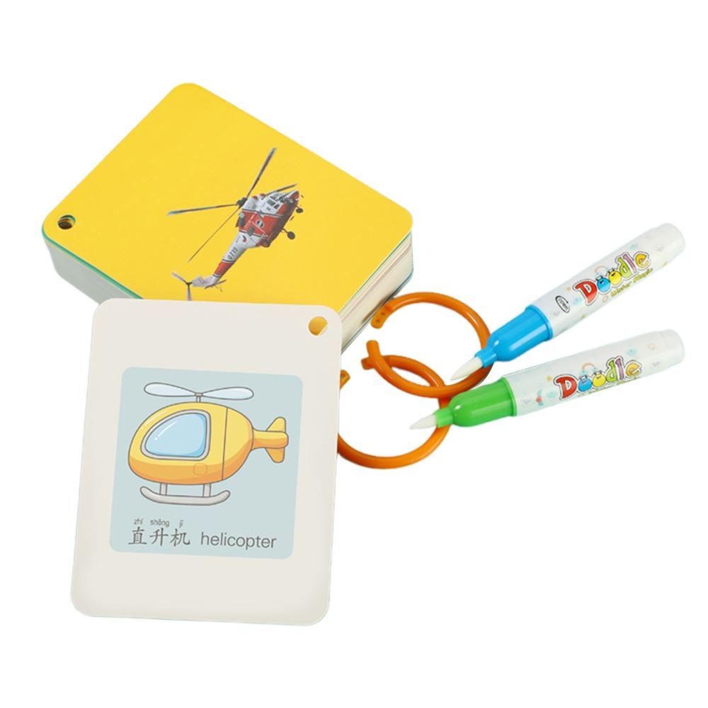 Various Theme Magic Water Drawing Cards Cartoon Pattern Reusable Coloring Card  0-6 Year Old