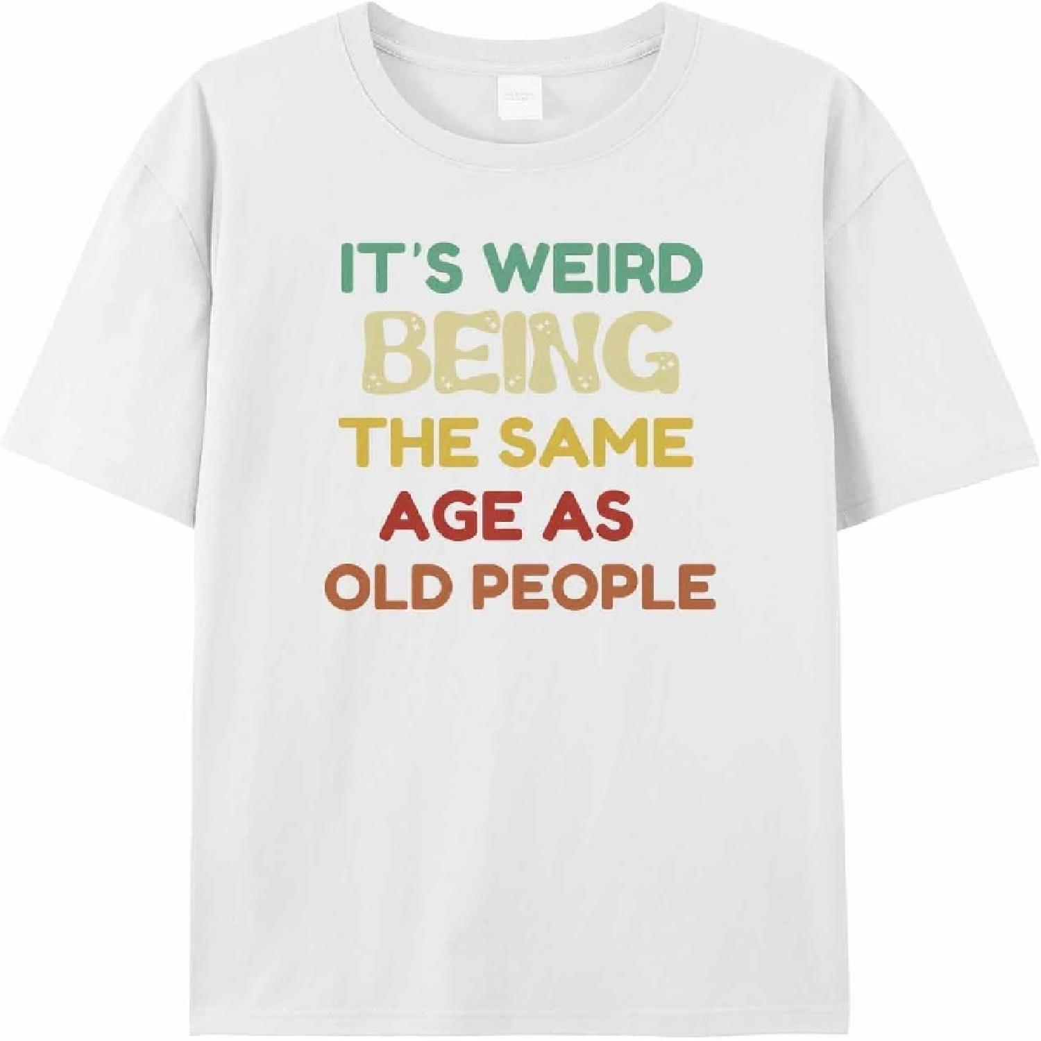 Graphic Men s T-Shirt Fashion Mutilcolor Text Printed Cotton Top Short Sleeve 2XL White Basic Casual Tee S