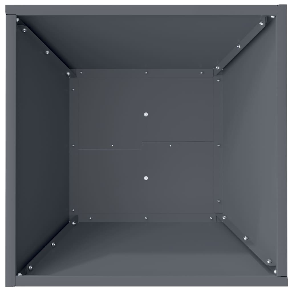 Garden Planter Anthracite Grey 40 X 40 X 15 Cm