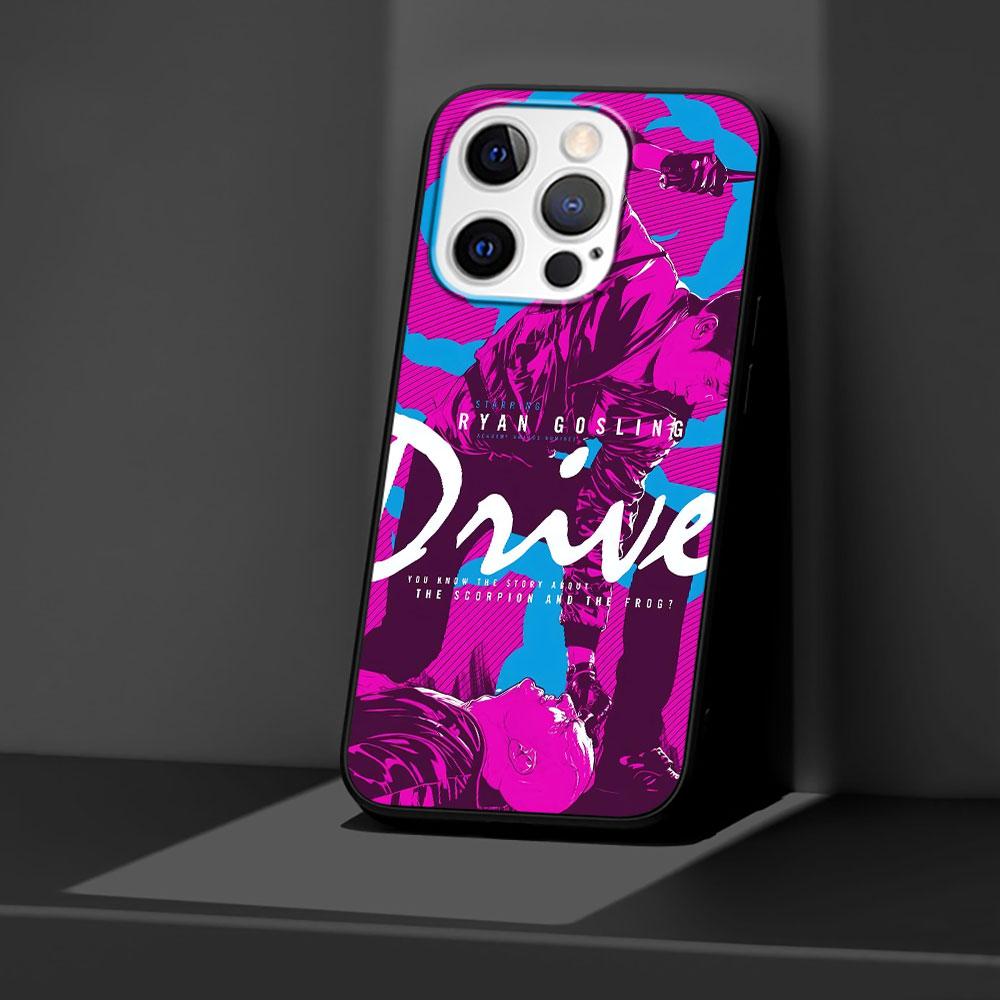 Movie Drive Ryan Gosling Art Case for Apple iPhone 14 11 16 Plus X XS 13 12 Mini XR 15 Pro Max Silicone Black Soft Phone Cover