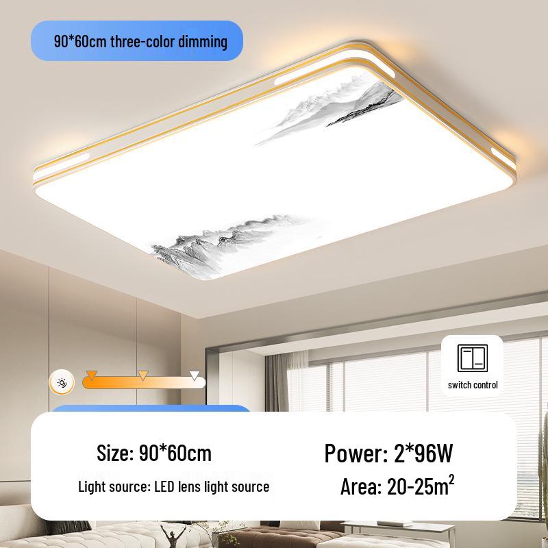 LED Square Ceiling Light - Super Bright for Bedrooms and Living Rooms, Modern 2025 Style, Ideal for Master Bedrooms and Restaurants.