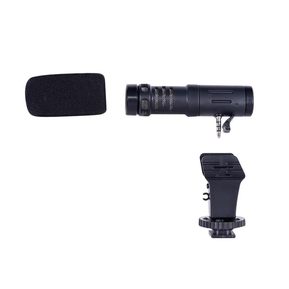 Selfie Remote & Clip-On Wired Microphone for Noise-Reduced Live Streaming & Interviews