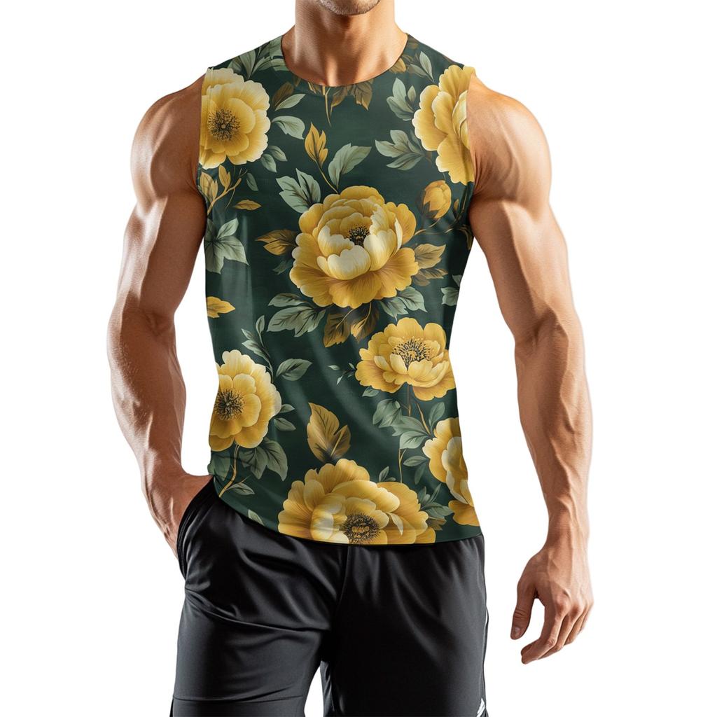 Herren Athleisure Unabhängigkeitstag Bedruckte Ärmellose Weste