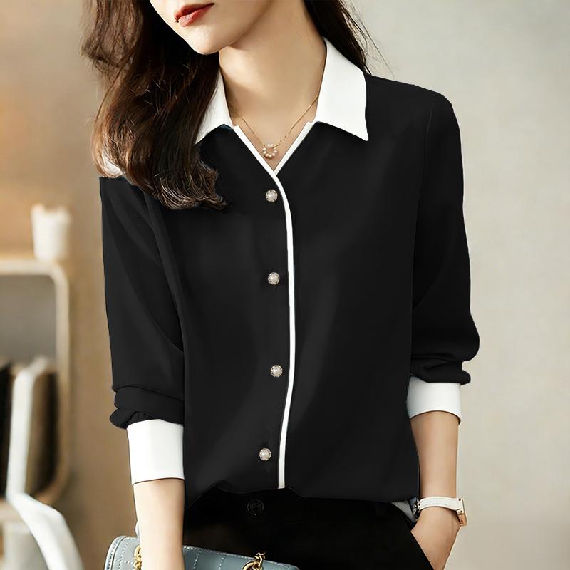 ZANZEA Women Casual Turn Down Collar Long Sleeve Blouse