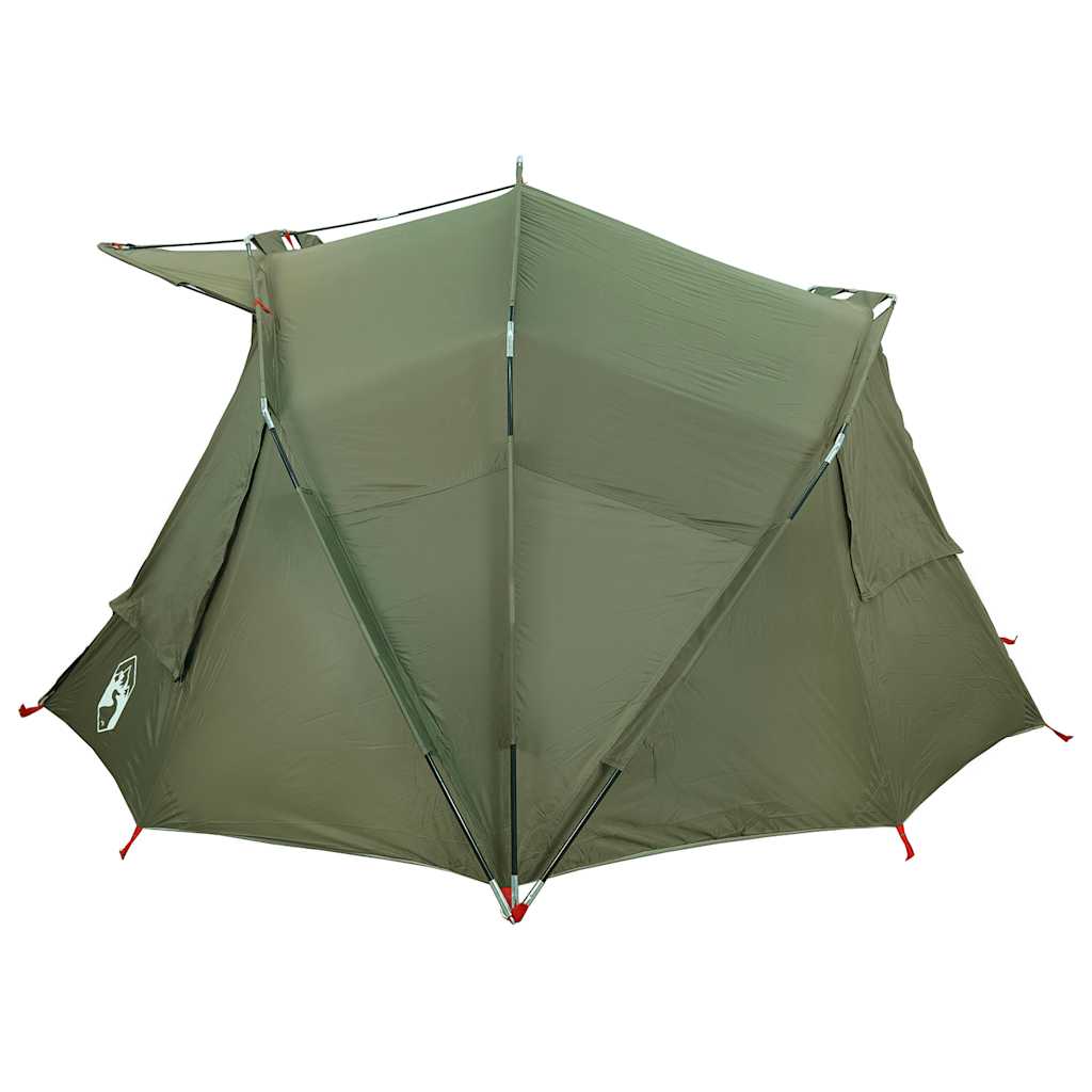 Fishing Tent for 5 Persons Olive Green Waterproof