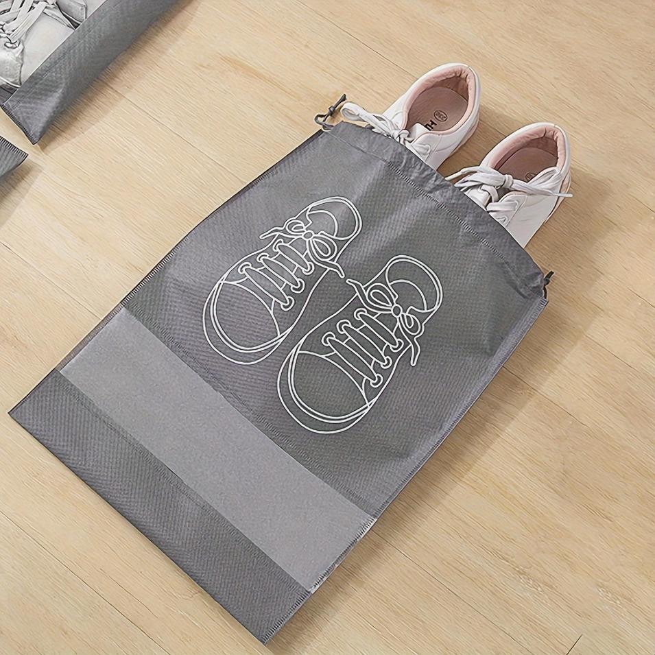 2/5/10 Shoes Storage Bag Closet Organizer Non Woven Travel Portable Bag Waterproof Pocket Clothing Classified Draw Hanging Bag