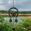 Metal Wind Chime Horseshoe Shape Outdoor Decoration Weatherproof Wrought Iron Wind Chime Easy Installation Decoration